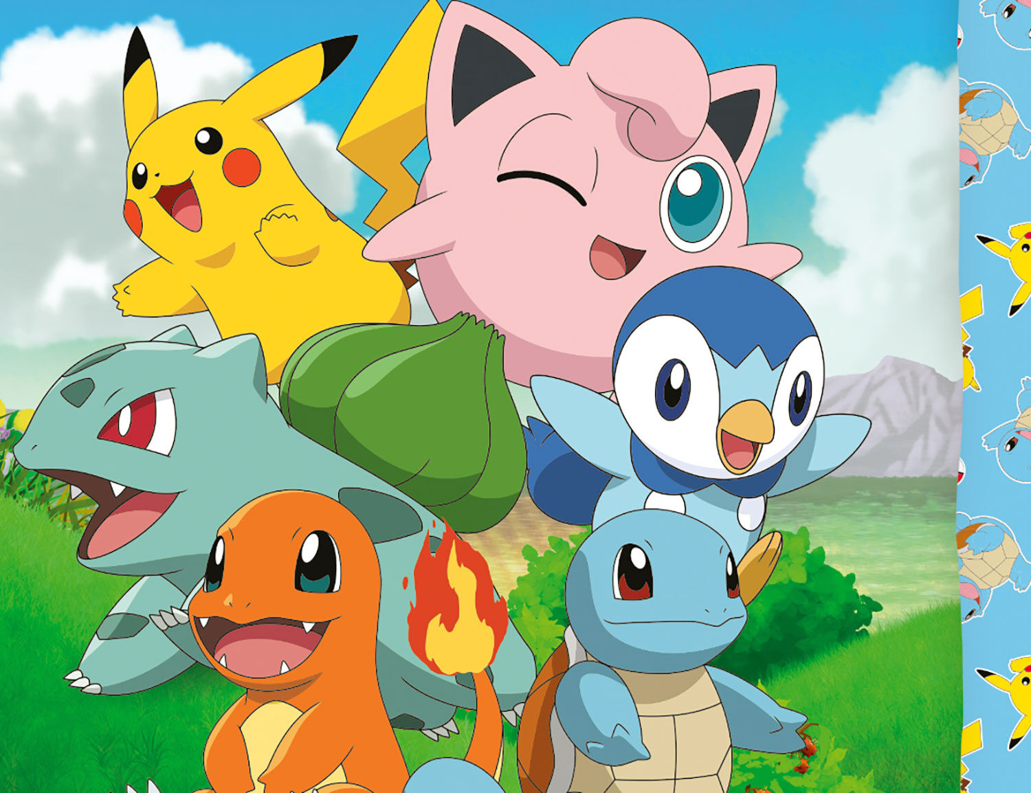 Bettwäsche mit Pikachu und seinen Freunden
