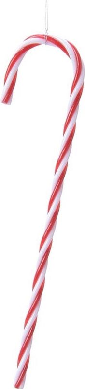 Zuurstokken - Rood/Wit - 6 Stuks - 13 cm - Kerstboomversiering
