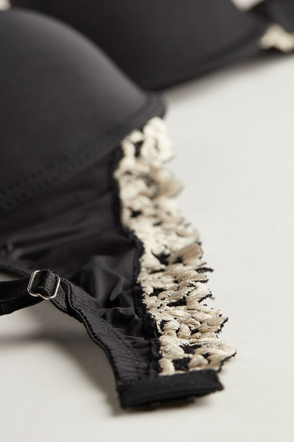 Sutiã Push-Up Bellissima Pretty Flowers em Microfibra