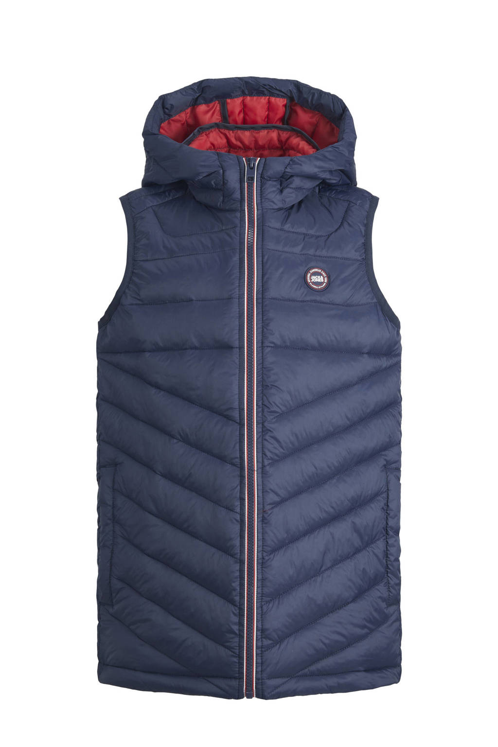 JACK & JONES bodywarmer JJEHERO met logo donkerblauw