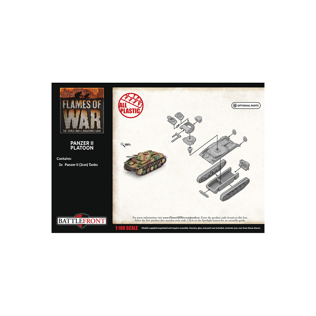 Flames of War - Panzer II Tank Platoon
