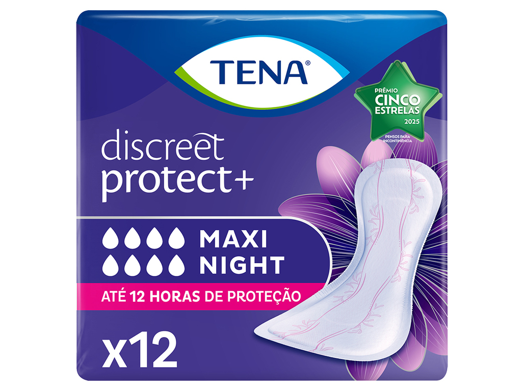 PENSOS INCONTINÊNCIA TENA DISCREET MAXI NIGHT 12UN