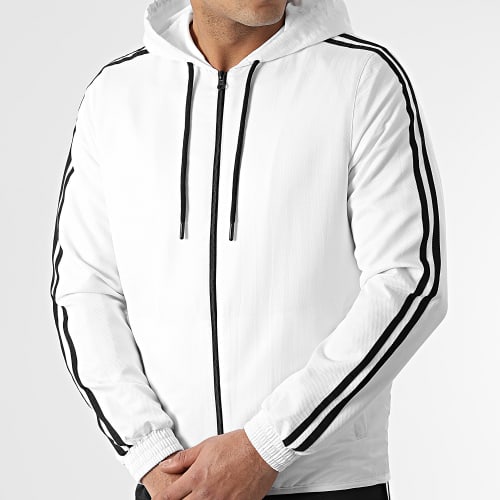 Ensemble De Survêtement Avec Bandes 0042 Noir Blanc