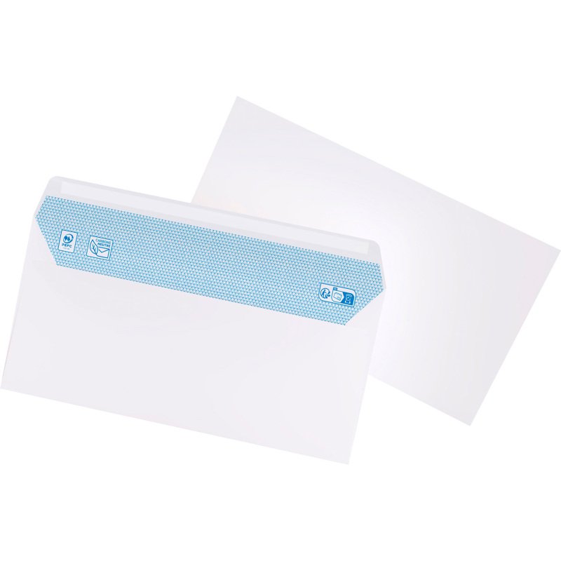 Enveloppe La Couronne 80 g/m² avec bande protectrice blanche - Boîte de 500