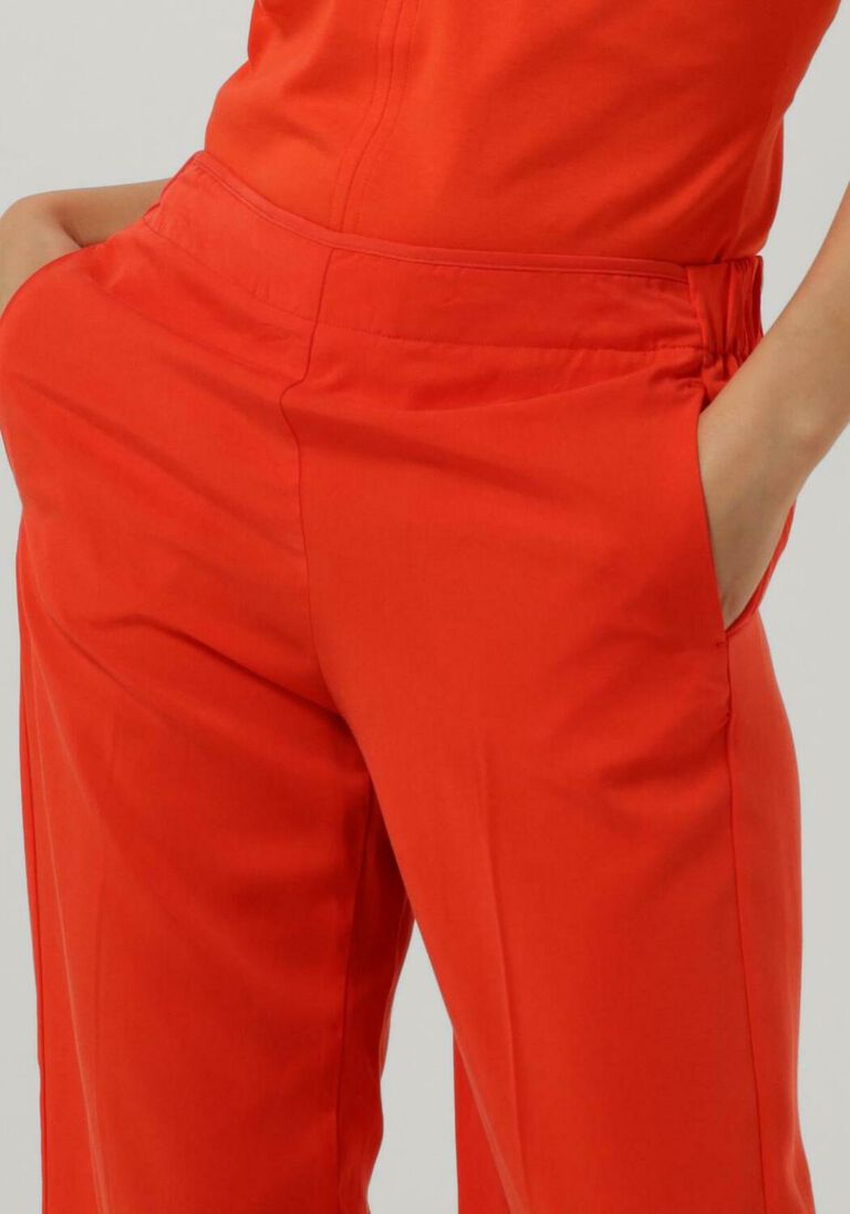 SUMMUM oranje summum wijde broek trousers tencel