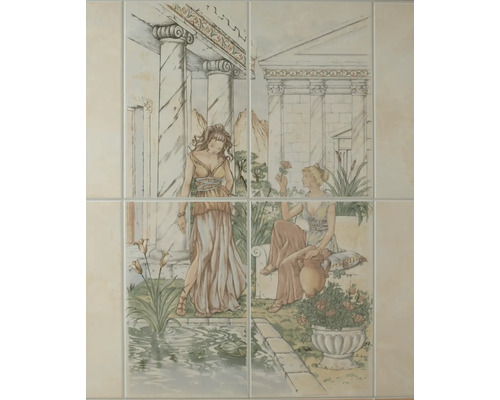 Aardewerk wandtegel Toscana Iris 50 x 80 cm