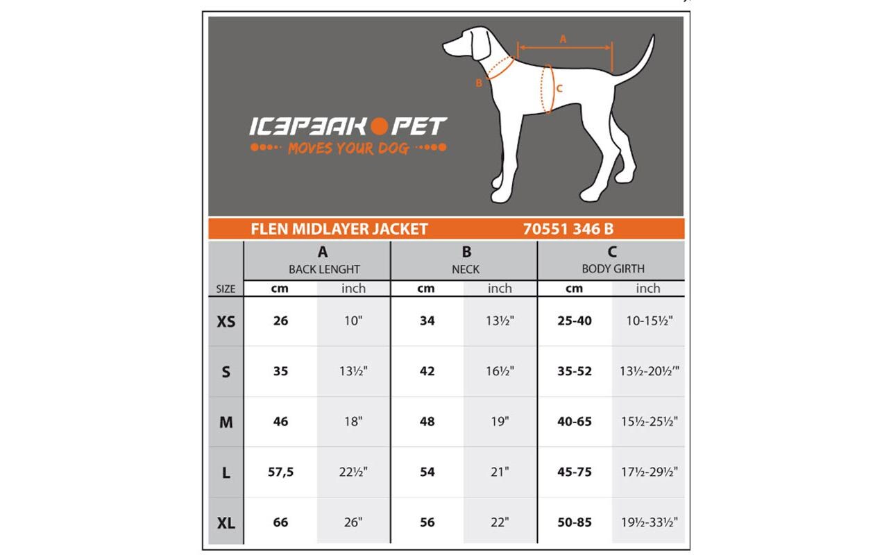 Flen Midlayer Jacket Schwarz, LThermojacke für Hunde