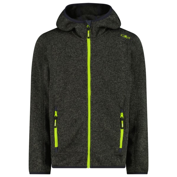 CMP - Boy's Jacket Fix Hood Jacquard Knitted - Veste polaire