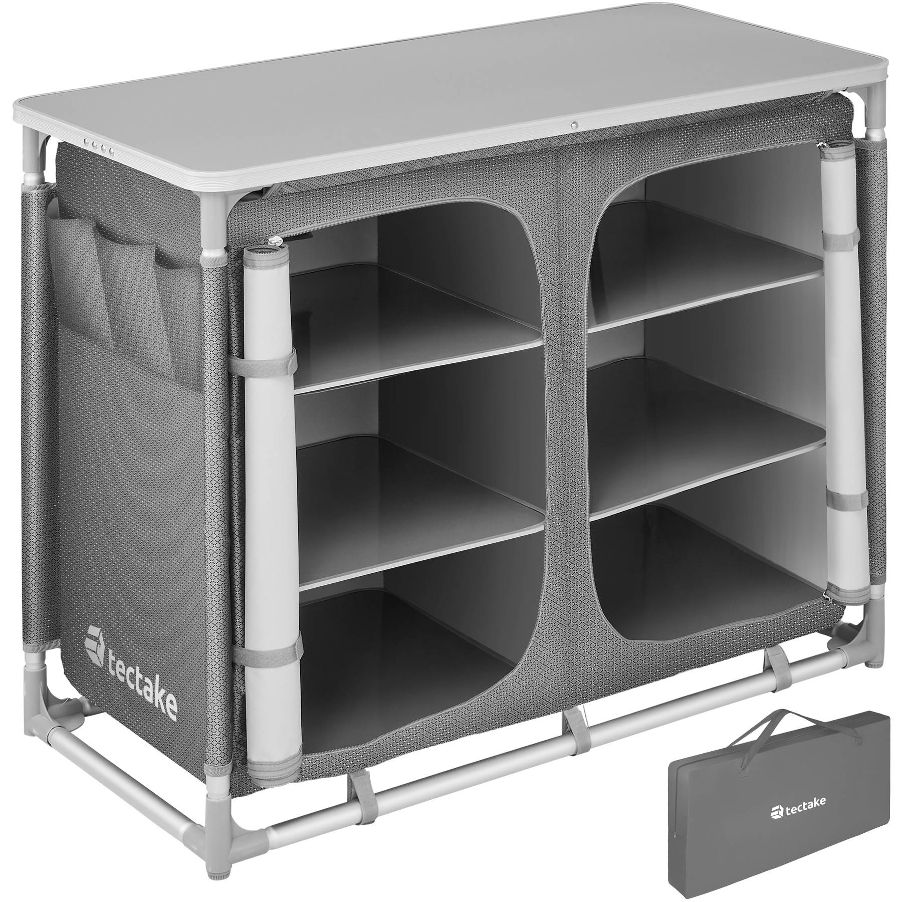Campingschrank Deluxe mit 6 Fächern