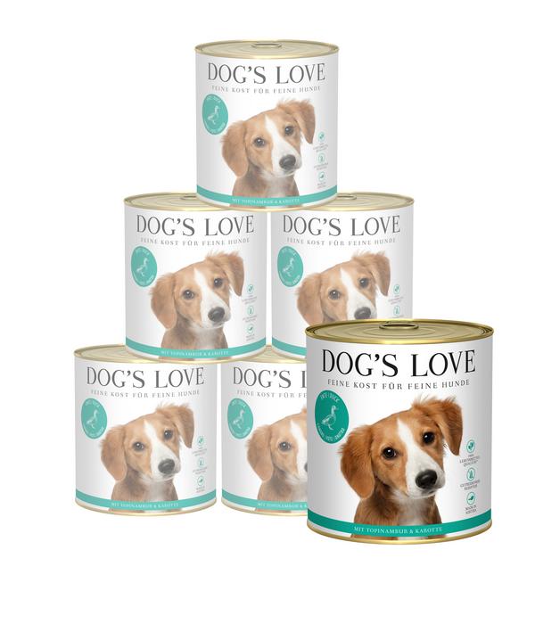 DOG'S LOVE Nassfutter für Hunde Adult, 6 x