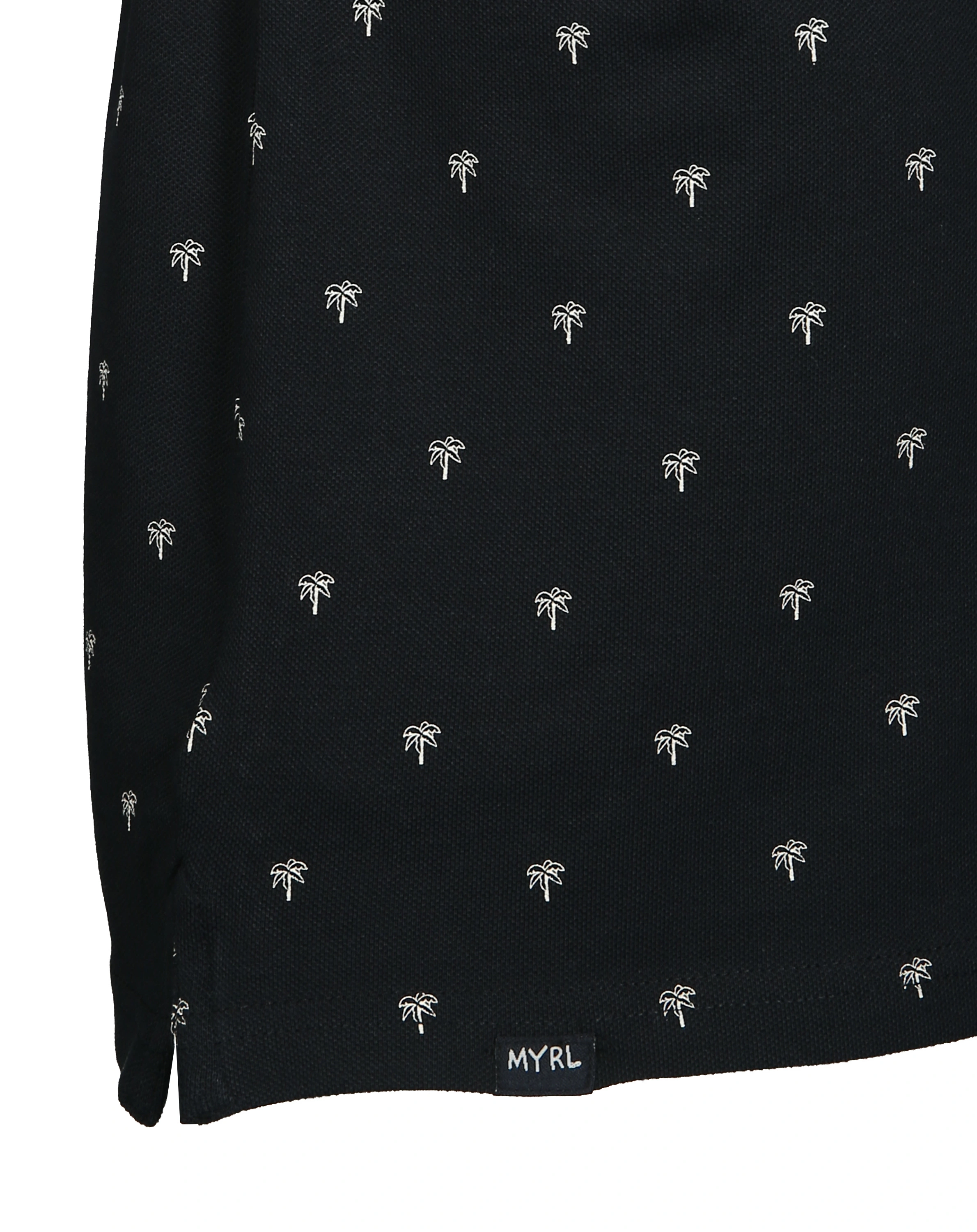 Polo-Shirt PALMS in schwarz