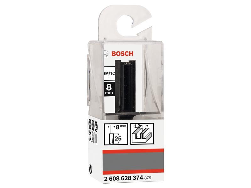Bosch Professional Nutfräser Standard for Wood D1 12 mm, L Nutfräser für Handfräsen und Kantenfräsen