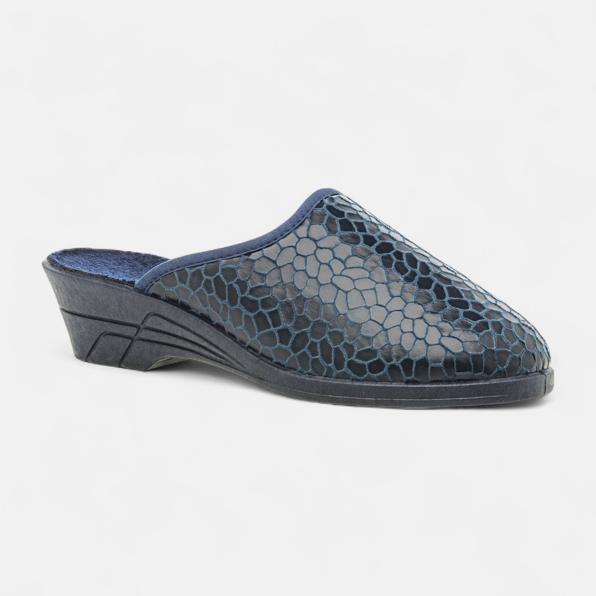 Pantoufles sabots Femme bleu marine