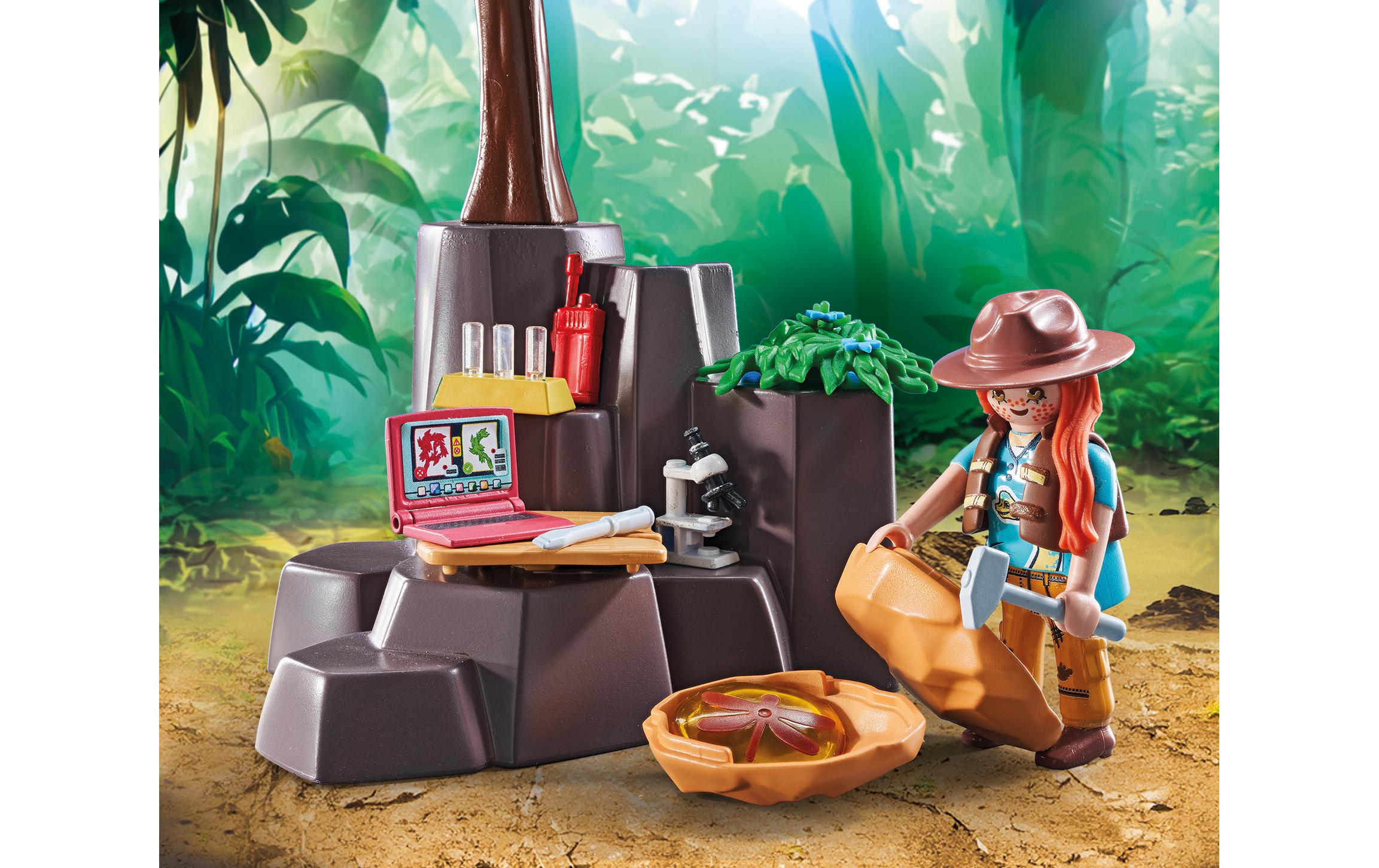 Dinos Brachiosaurus-Begegnung mit Luftkissenboot 71819Spielfiguren-Set