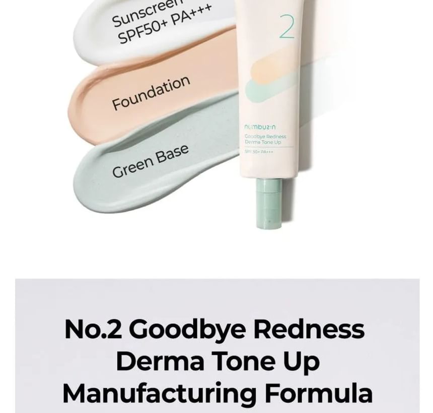 numbuzin - Nr. 2 Vaarwel roodheid Derma Tone Up