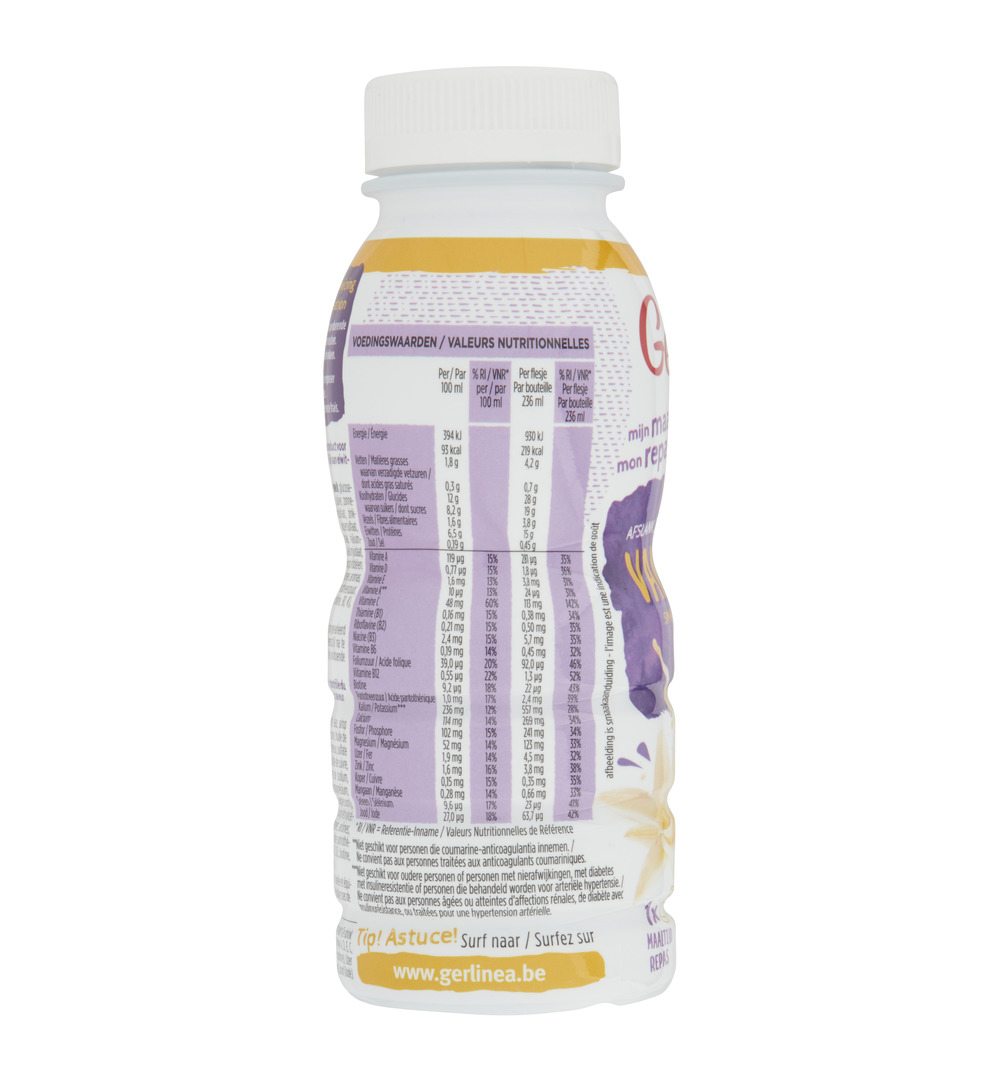 Gerlinéa Afslank Drinkmaaltijd Vanille smaak (236 ml)