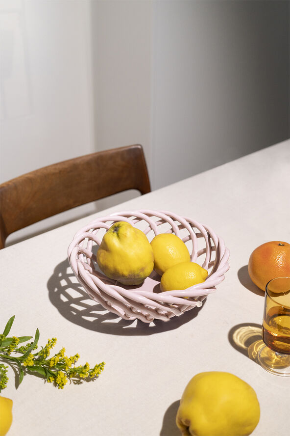 OCTAEVO CERAMIC BASKET SICILIA SMALL PINK Pink