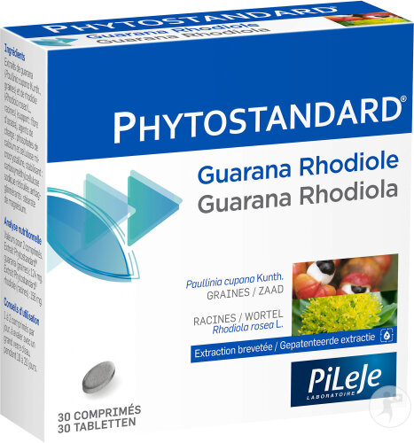 PiLeJe Phytostandard Guarana-Rhodiole 30 Comprimés