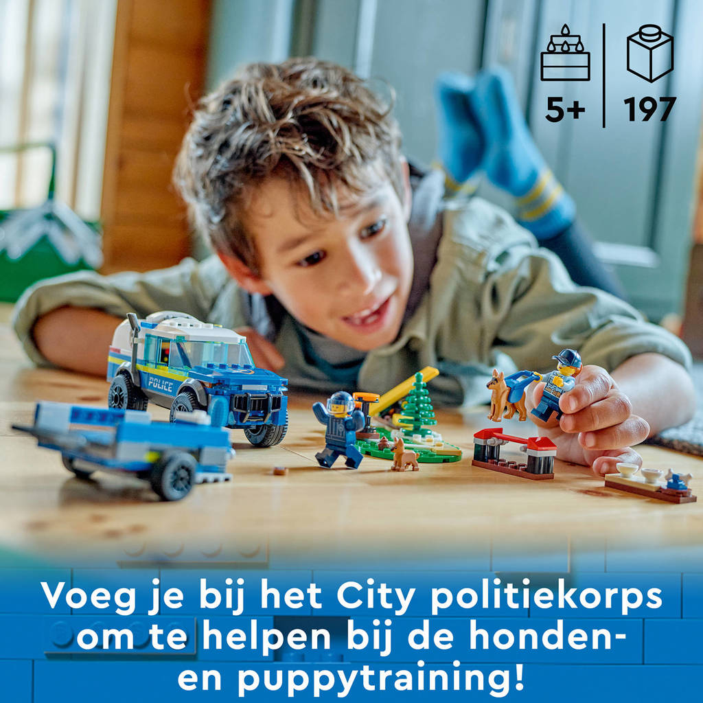 TrainingPolitie Mobiele training voor politiehonden, Speelgoed voor Kinderen 60369