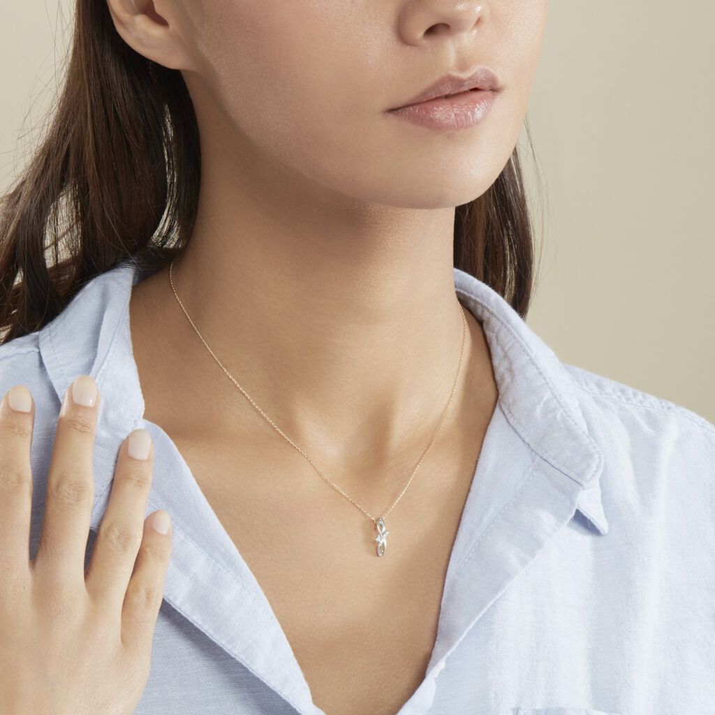 Collier Soukayna Or Bicolore Diamant