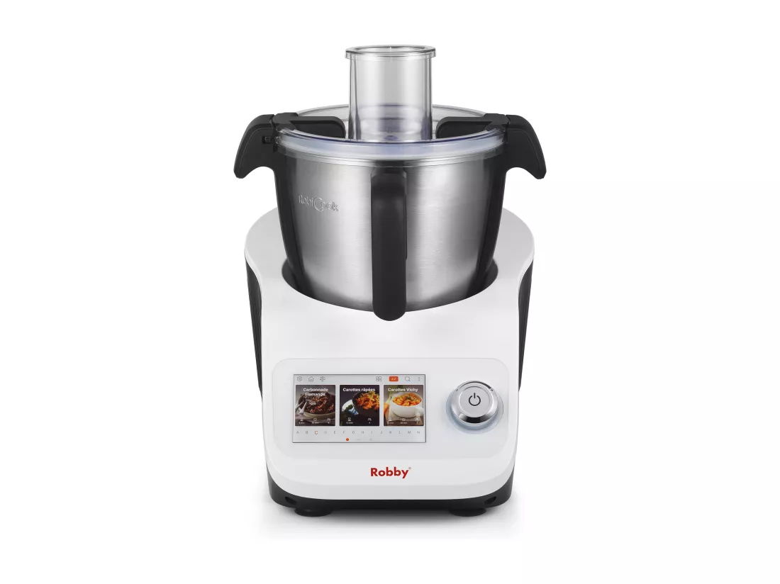 Robby Robot cuiseur multifonctions avec balance intégrée et écran tactile + un bol supplémentaire - robicook + bol