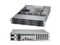 Supermicro SC826 BE1C-R920LPB - Rack-monterbar 2U - forstærket forlænger ATX - SATA/SAS - hot-swap 920 Watt - sort