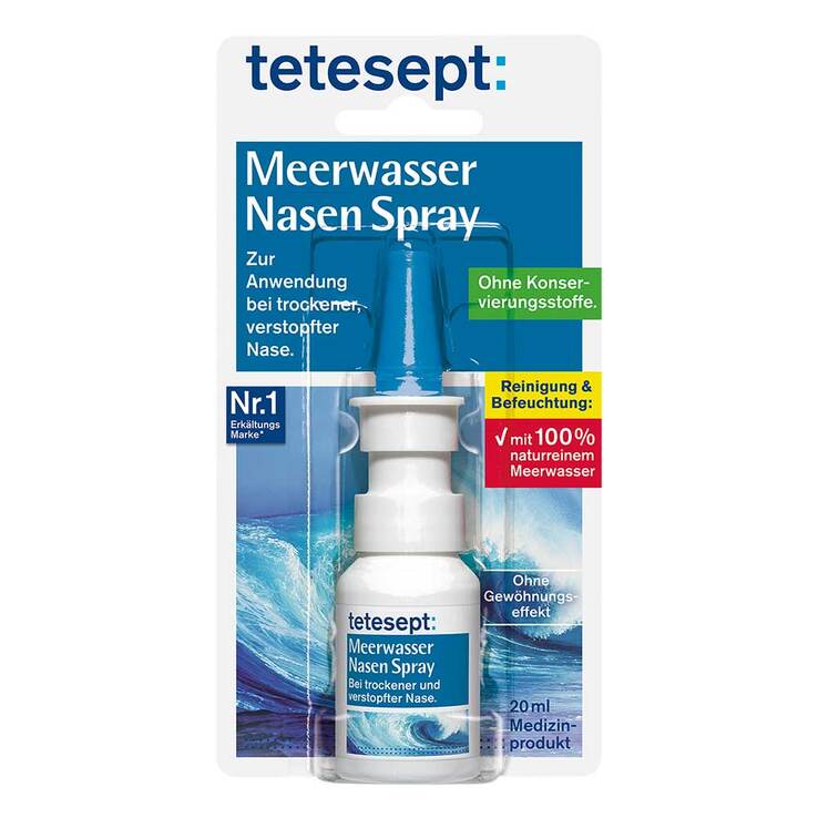 Tetesept Meerwasser Nasenspray, 20 ml