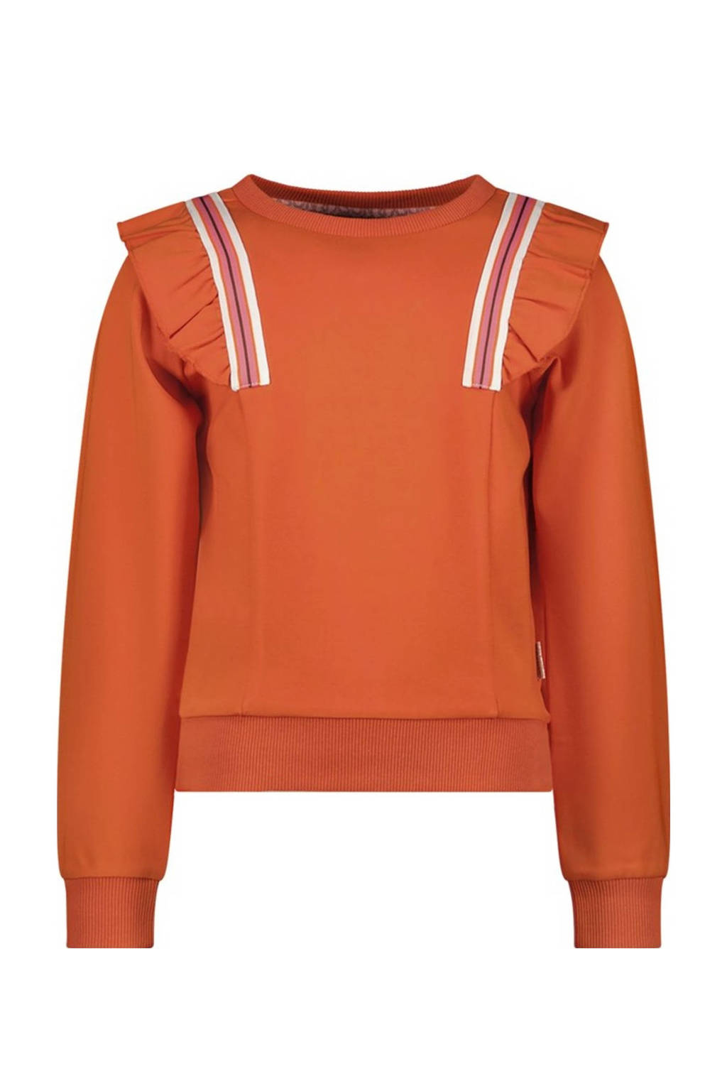 B.Nosy gestreepte sweater Sara brique