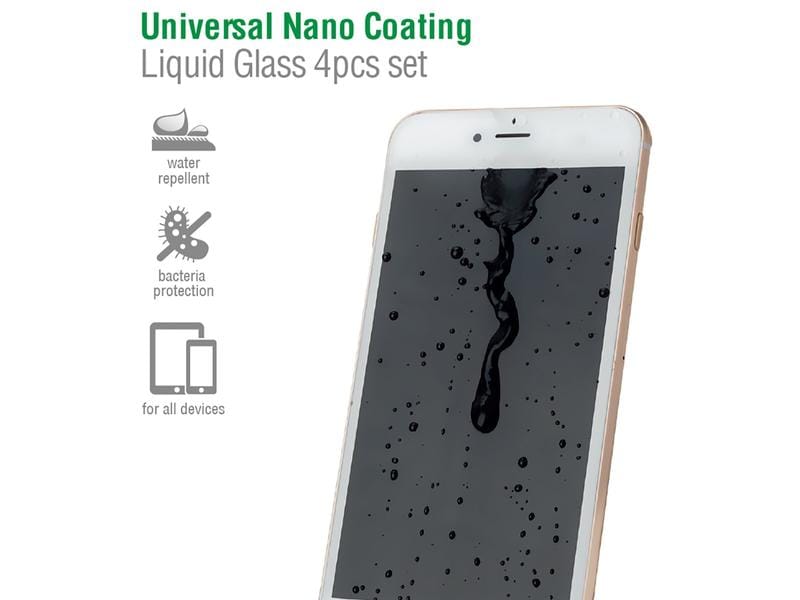 4smarts Universal Nano Coating Liquid Glass Flüssige Nano-Schutzversiegelung für Smartphone- und Tablet-Displays