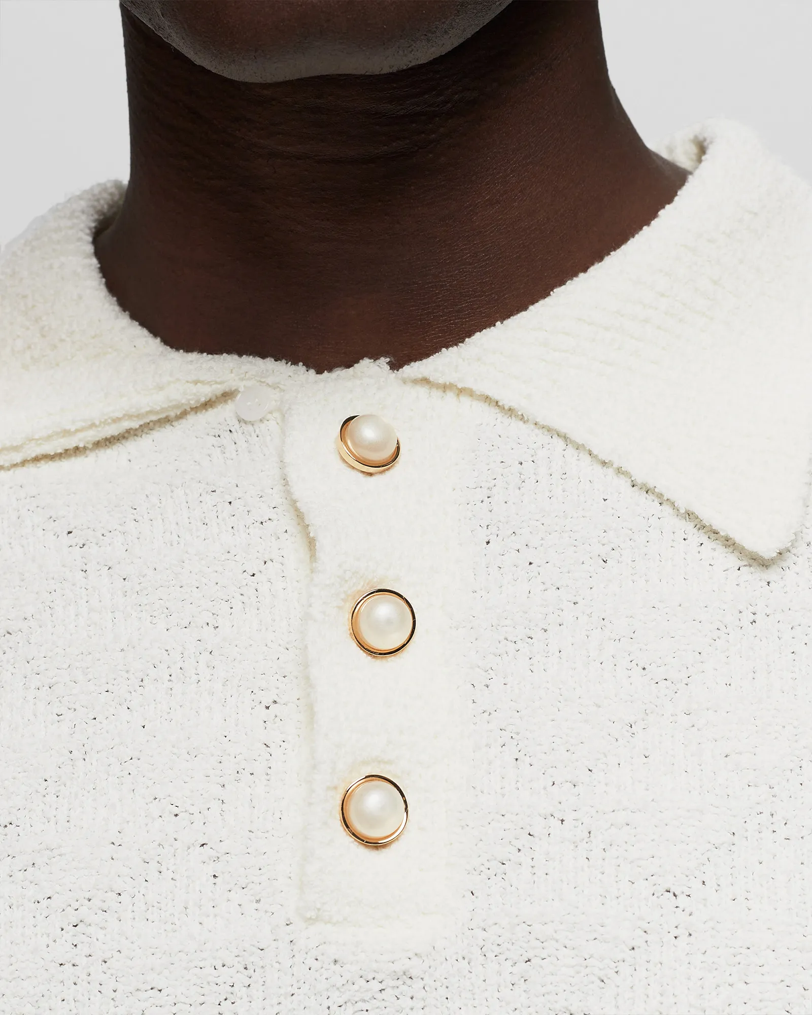 Casablanca TRIANGLE BOUCLE POLO SHIRT