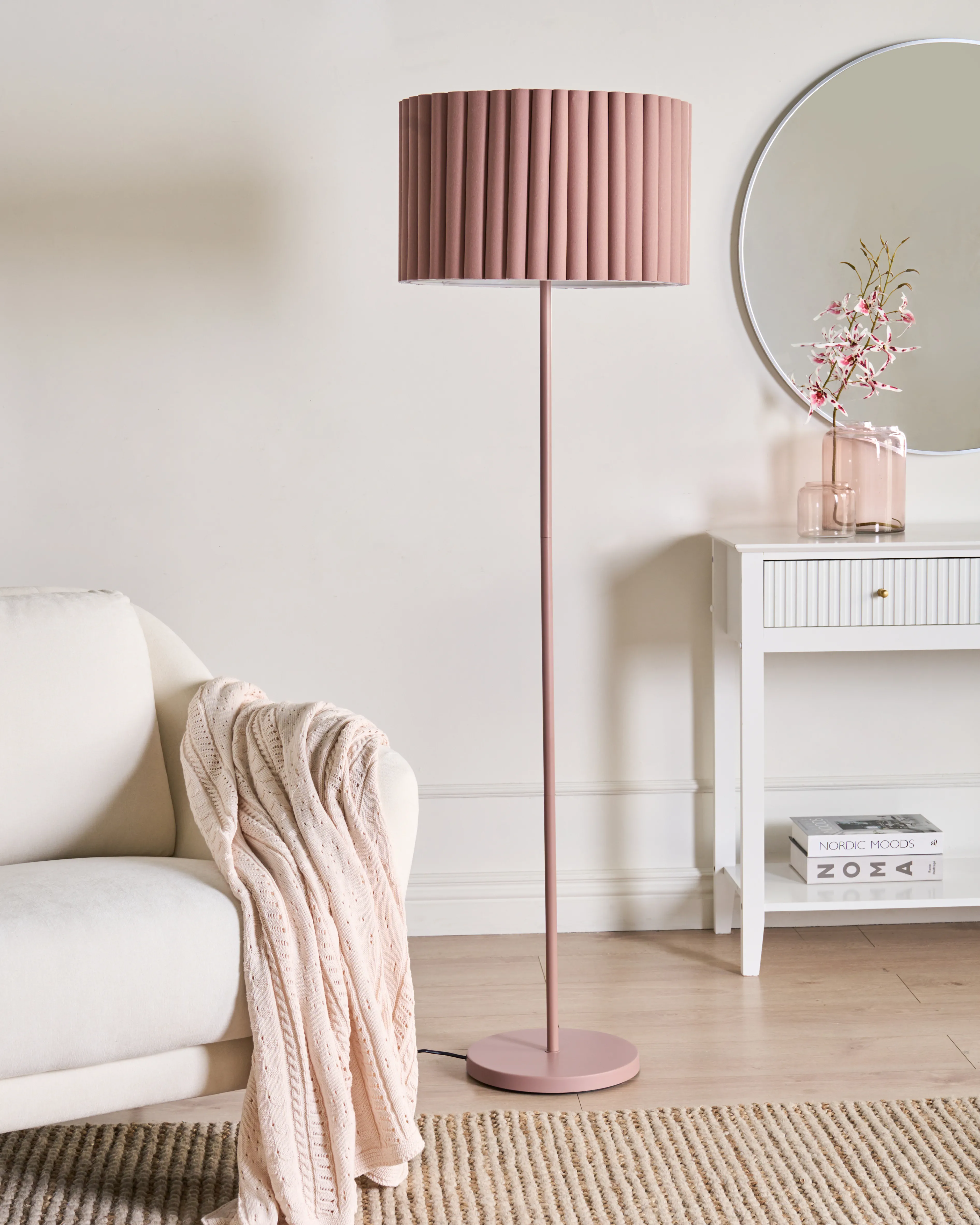 Staande lamp LOURENS Metaal Lichtbruin