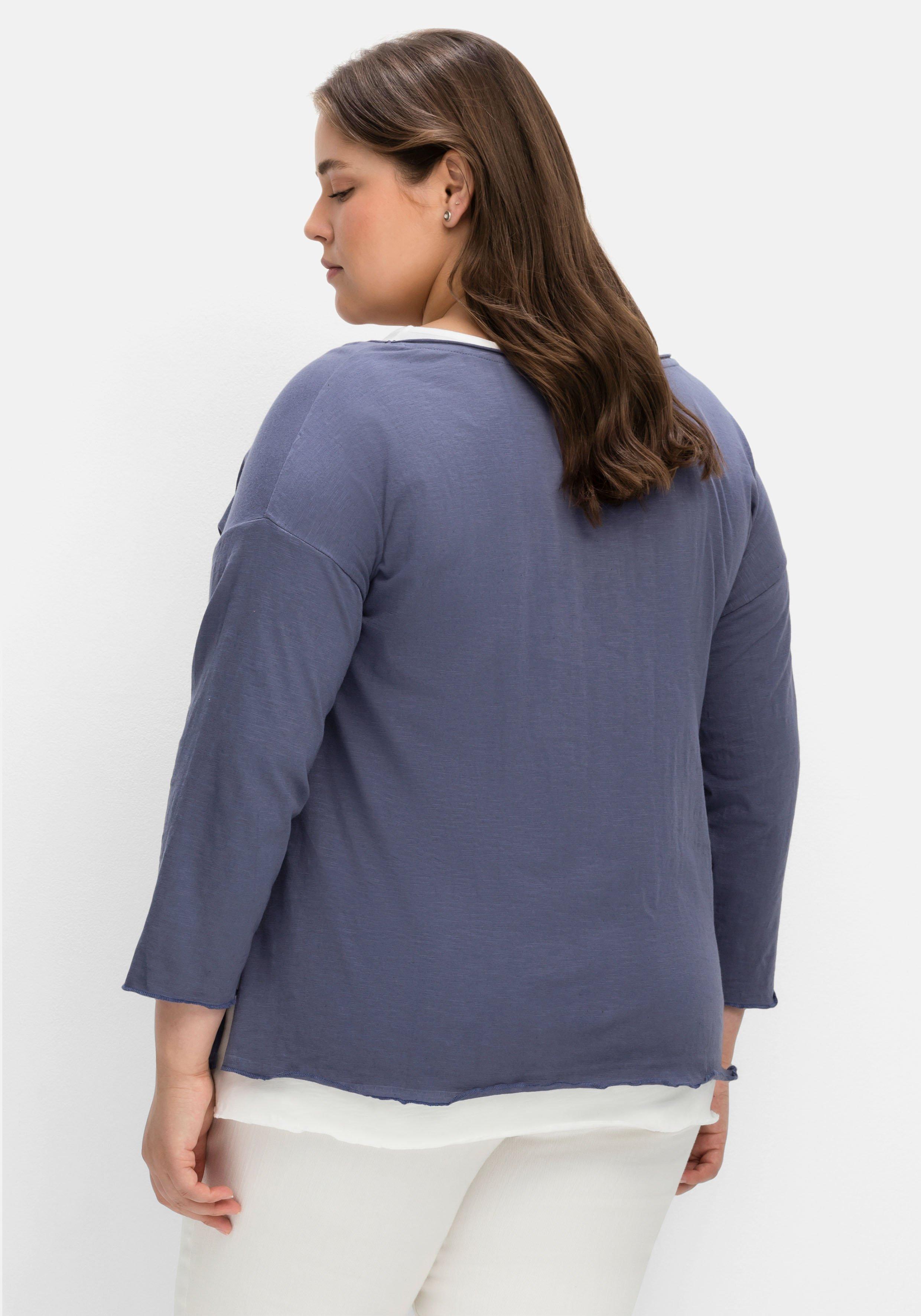 Shirt mit Top im Layerlook, mit Flammgarn