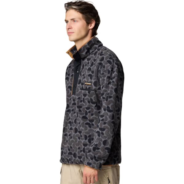 Sweat polaire COLUMBIA HELVETIA II PRINTED HALF SNAP FLEECE BLACK RETROSCAPE