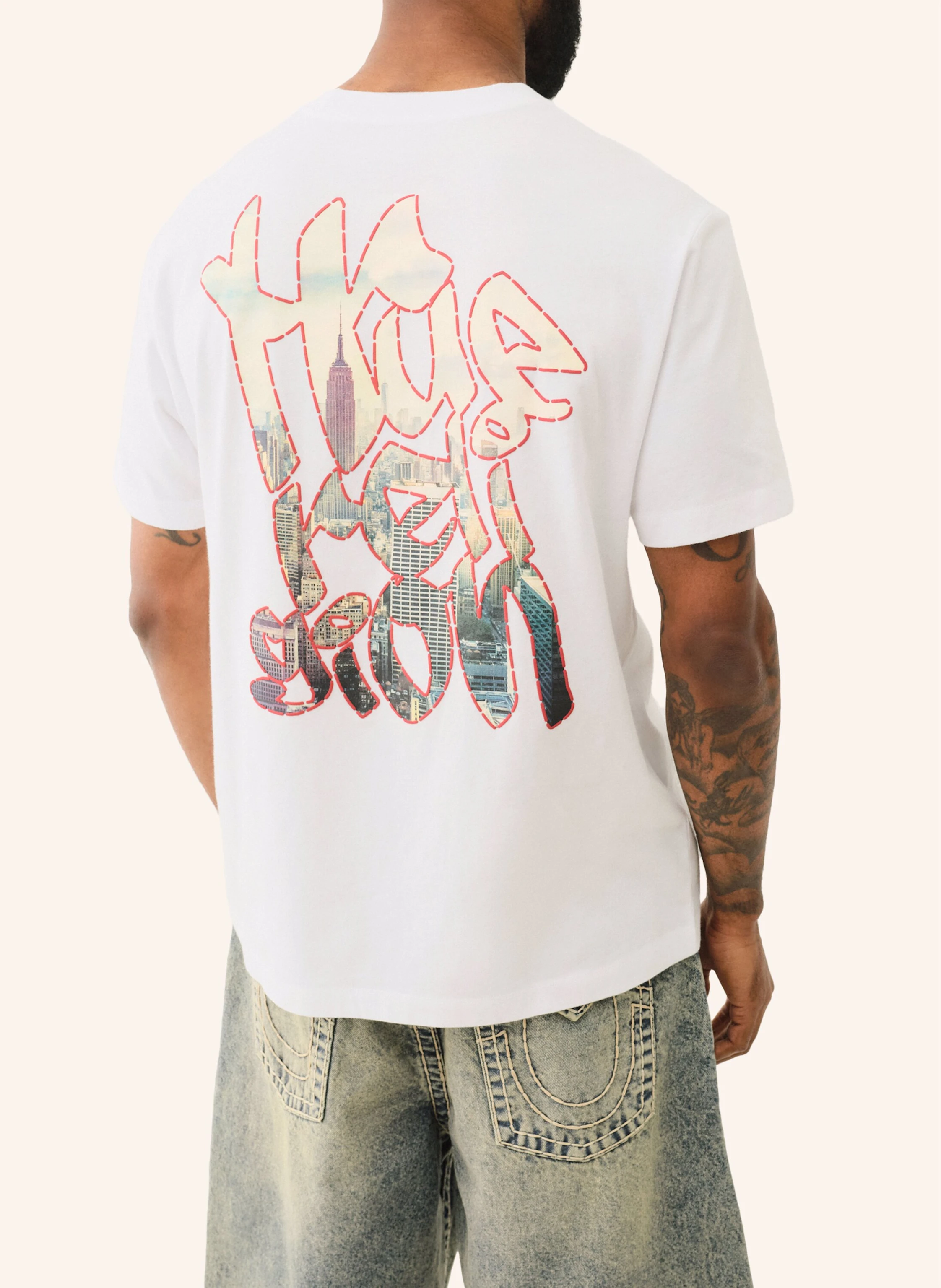 TRUE RELIGION T-Shirt GRAFFITTI PUFF