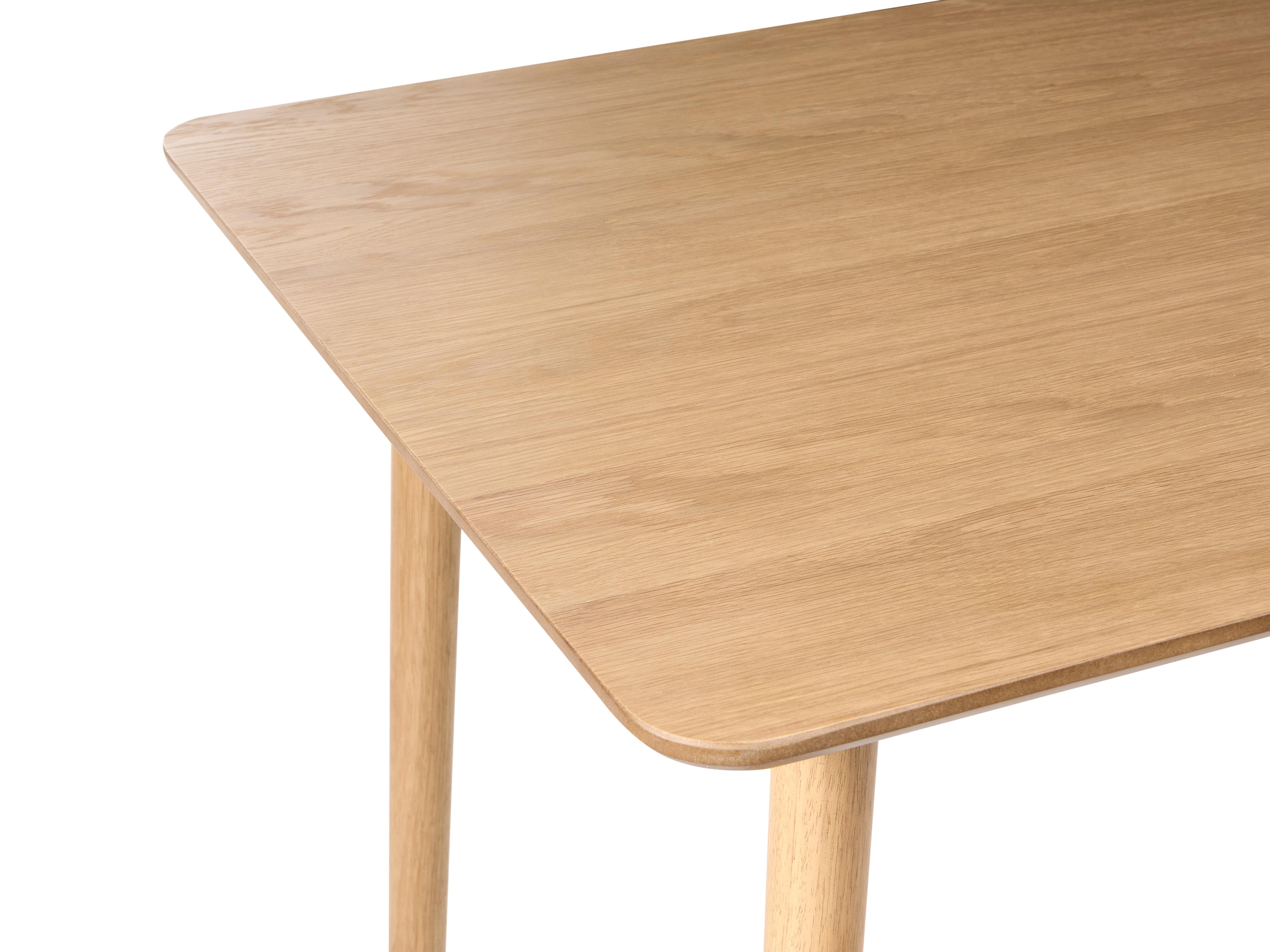 Eettafel ELVYN Licht eikenhout 80 cm 140 cm