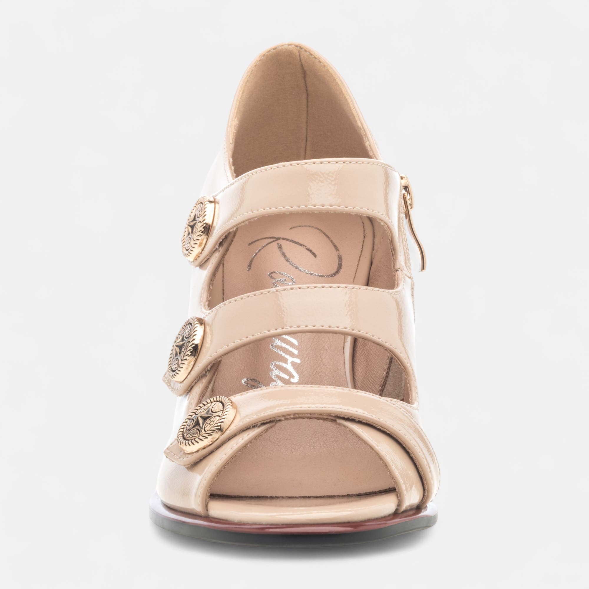 Nu-pieds à talon Femme beige