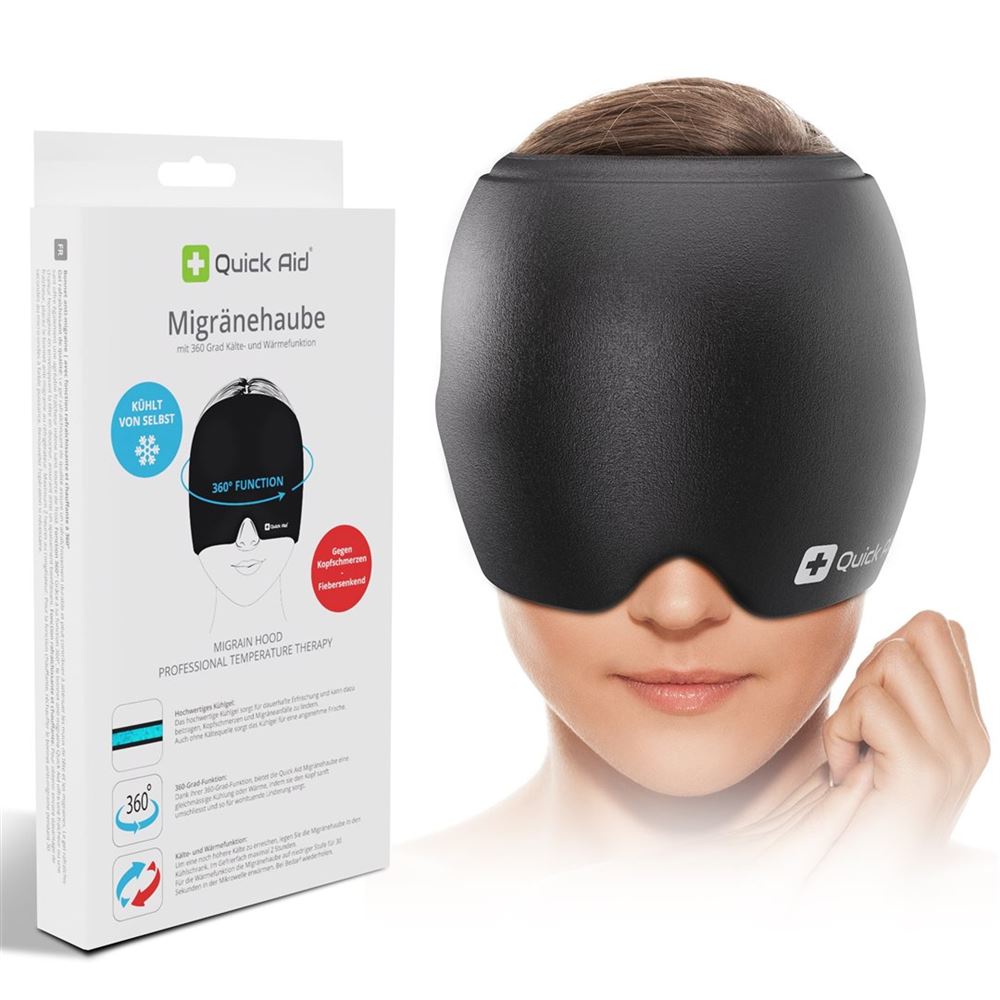 Quick Aid Migränehaube<br>1 Stück, mit 360° Kälte- und Wärmefunktion