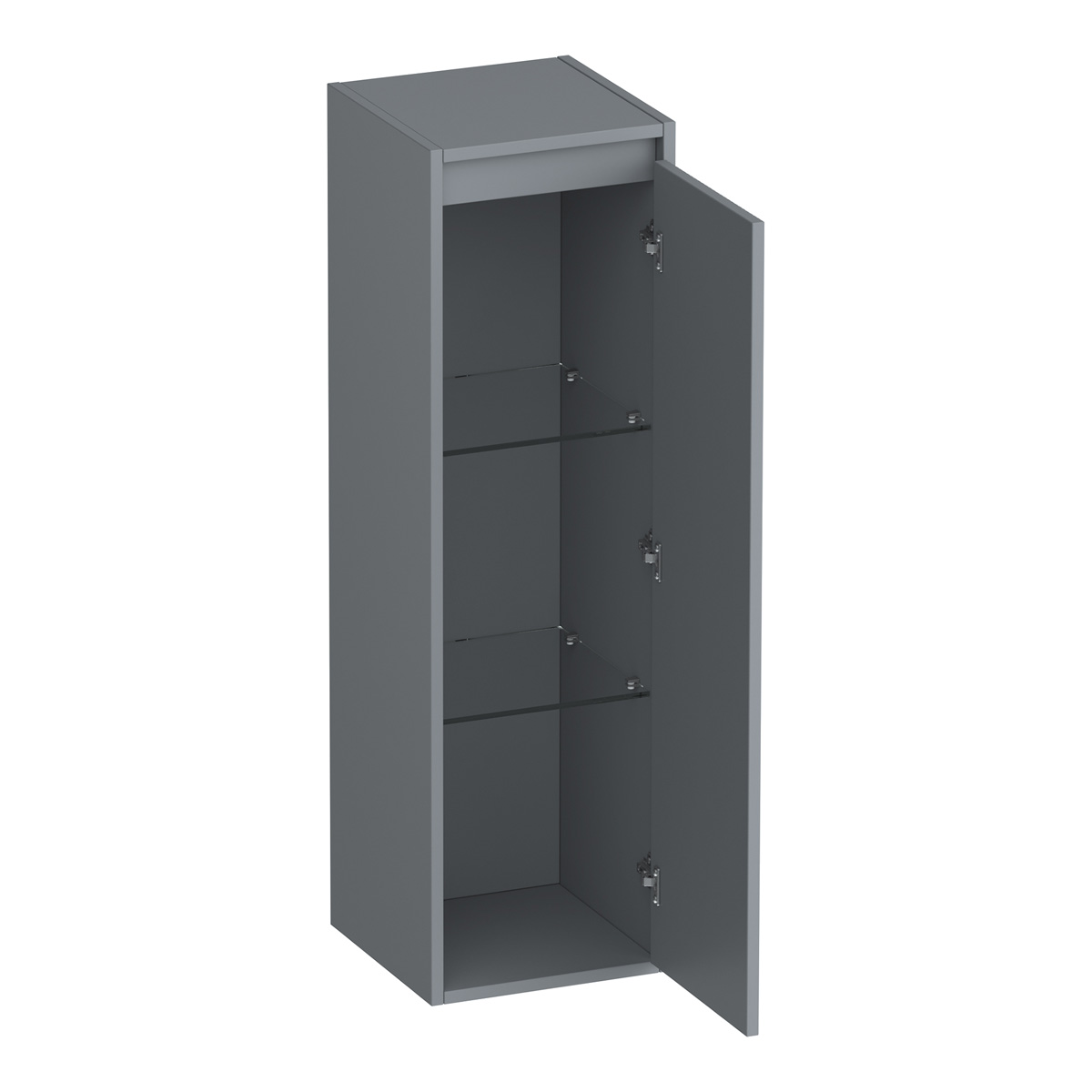 Brauer Adore Wavy kolomkast 120cm rechtsdraaiend grijs mat