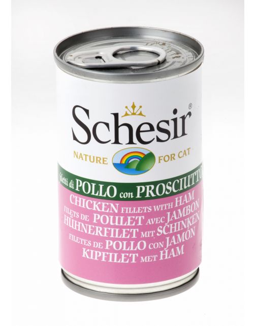Schesir Kat Blik Gelei 140 g - Kattenvoer