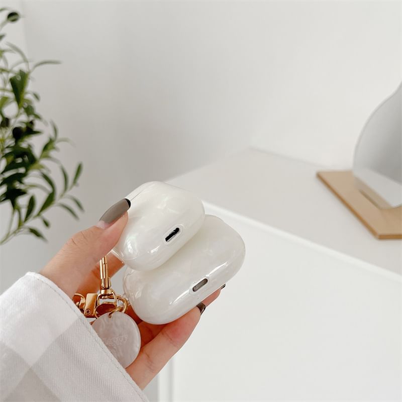 Capritz - Shell Textured Charm AirPods / Pro oortelefoonhoesje