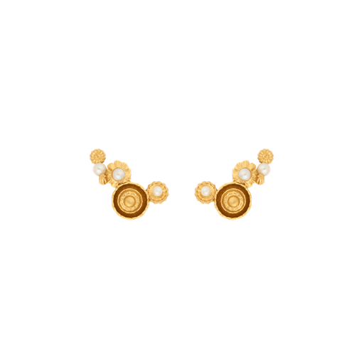 House Of Vincent Venus Meadow Cluster Øreringe, Gold Plated