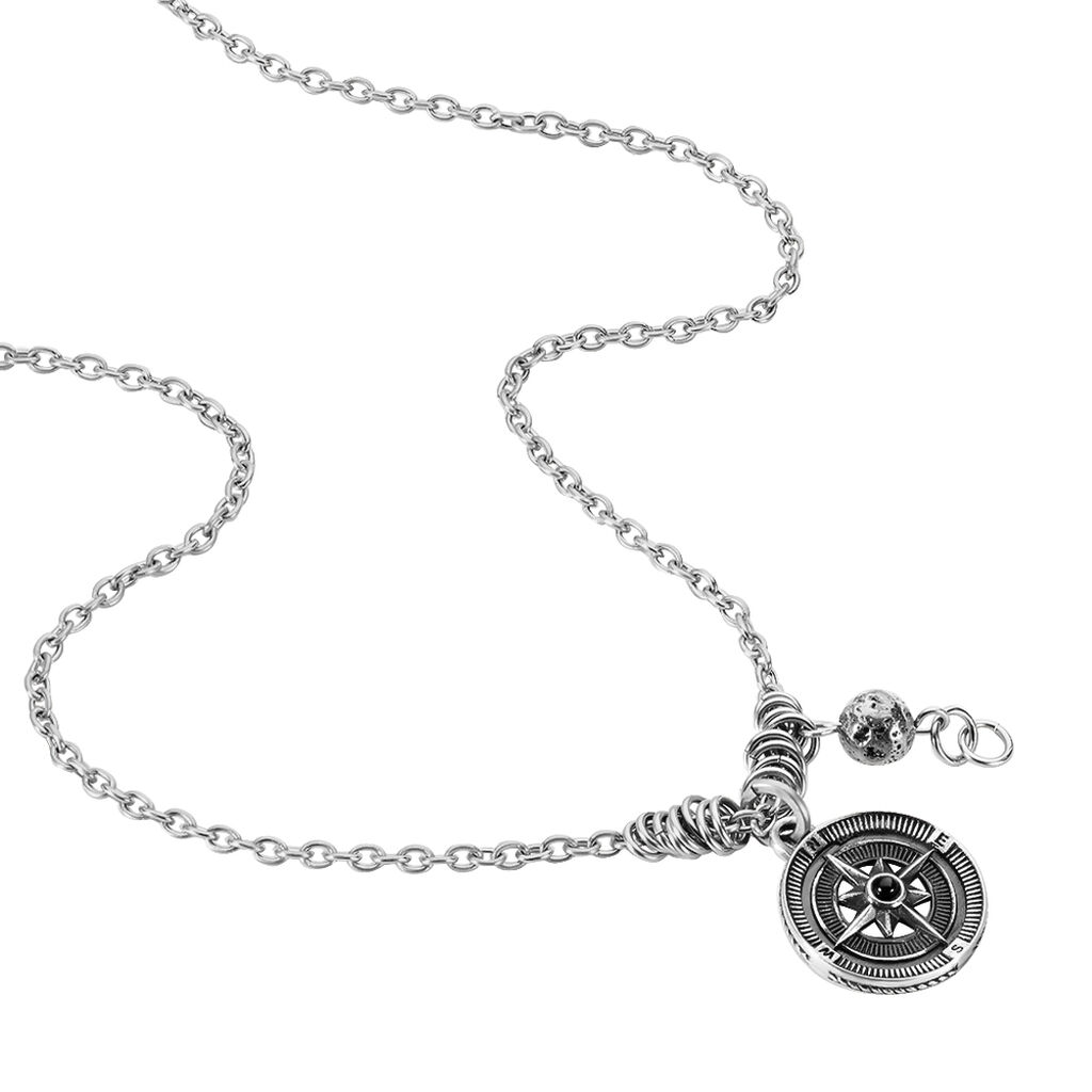 Collier Yoan Acier Blanc