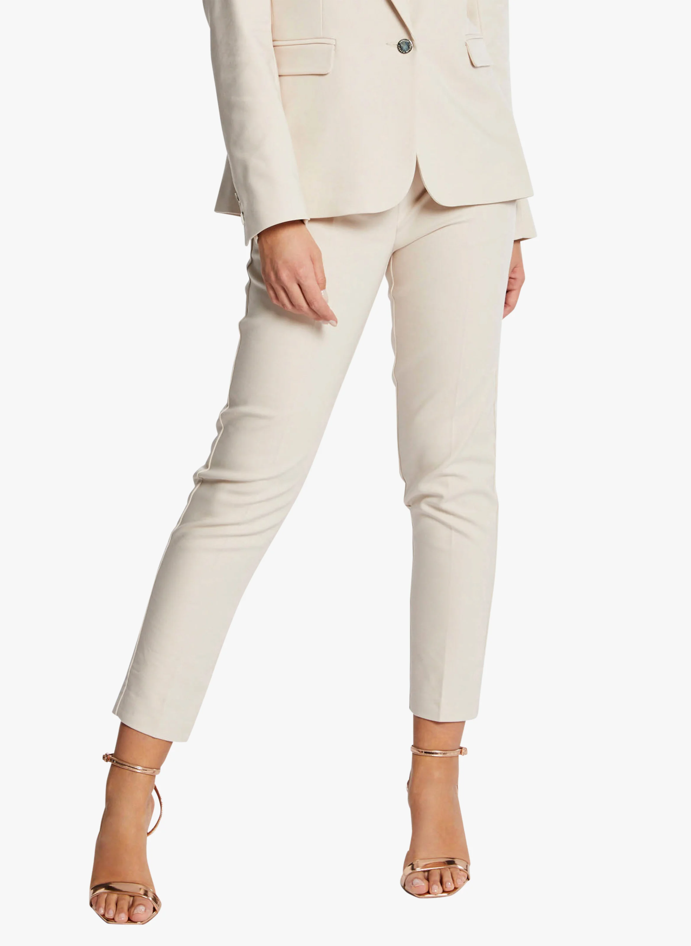 PROSY.F - Pantalon slim 7/8ème | Beige