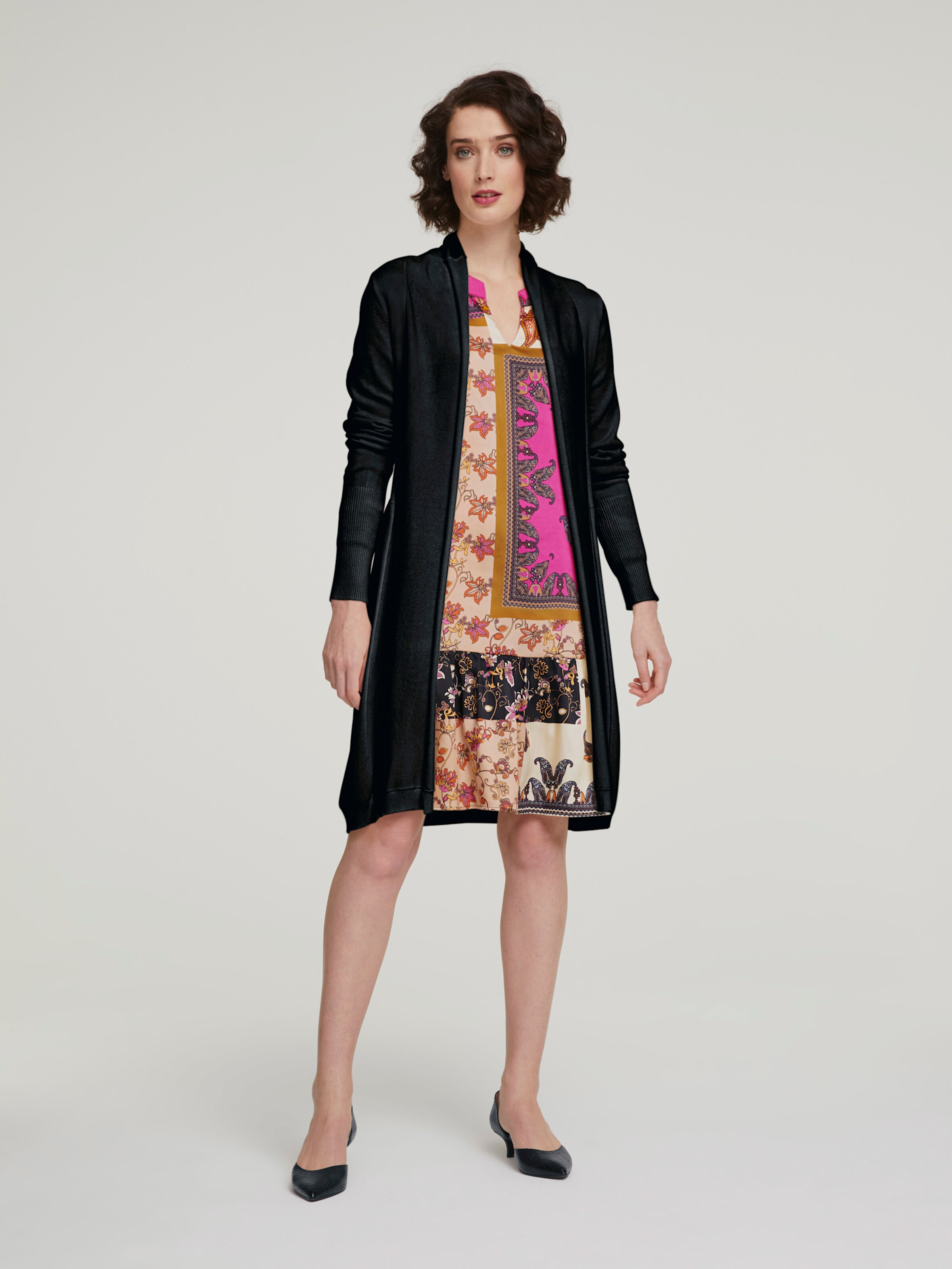 Long-Strickjacke