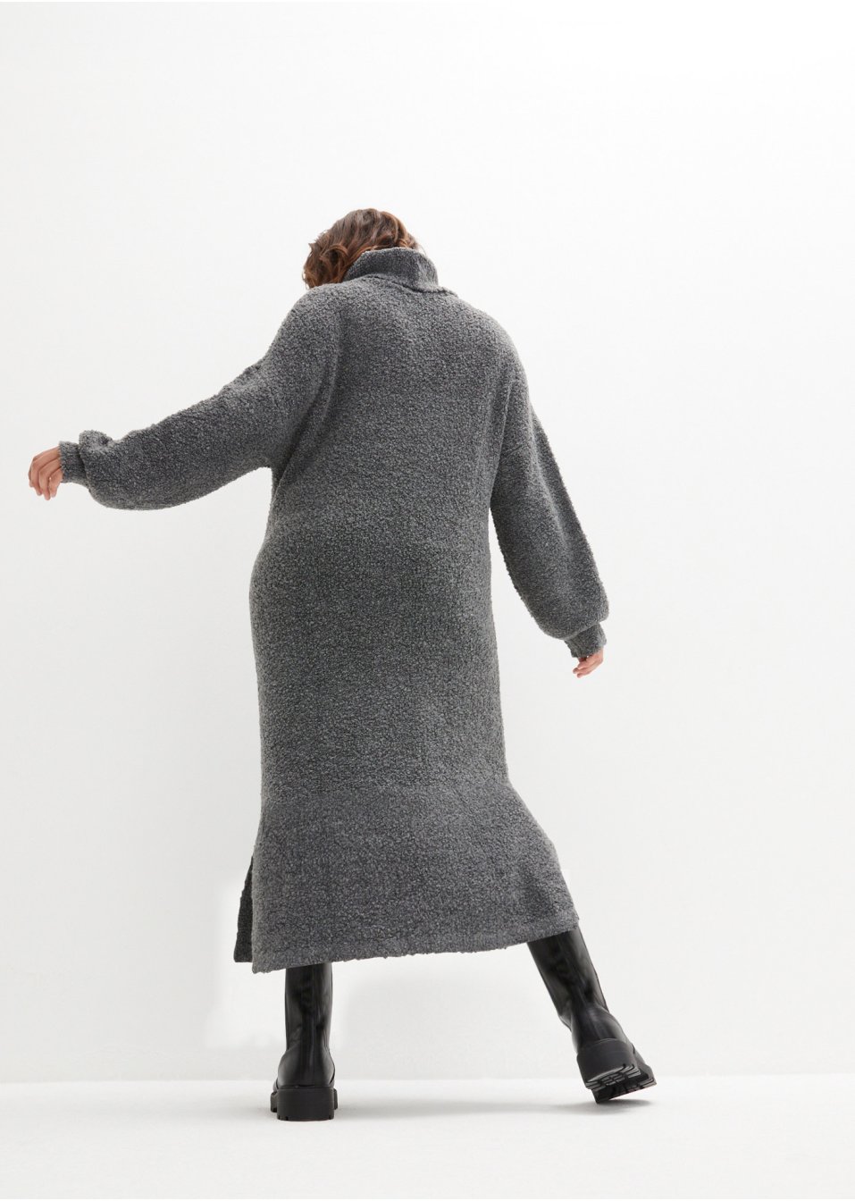 Robe en maille bouclée