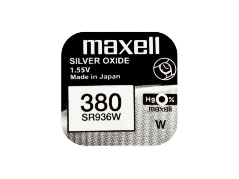 Maxell Europe LTD. Knopfzelle 380 SR936W , 10 Stück Typ SR936W (380), 1 Stück