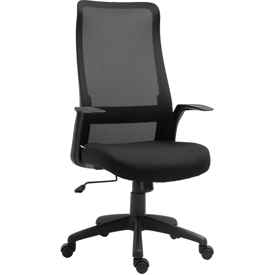 Vinsetto Bürostuhl ergonomisches liniendesign, atmungsaktiv, highend-Gas-lift Schwarz