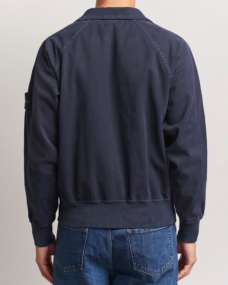 Stone Island Organic Panama Cotton Track Jacket Ink
