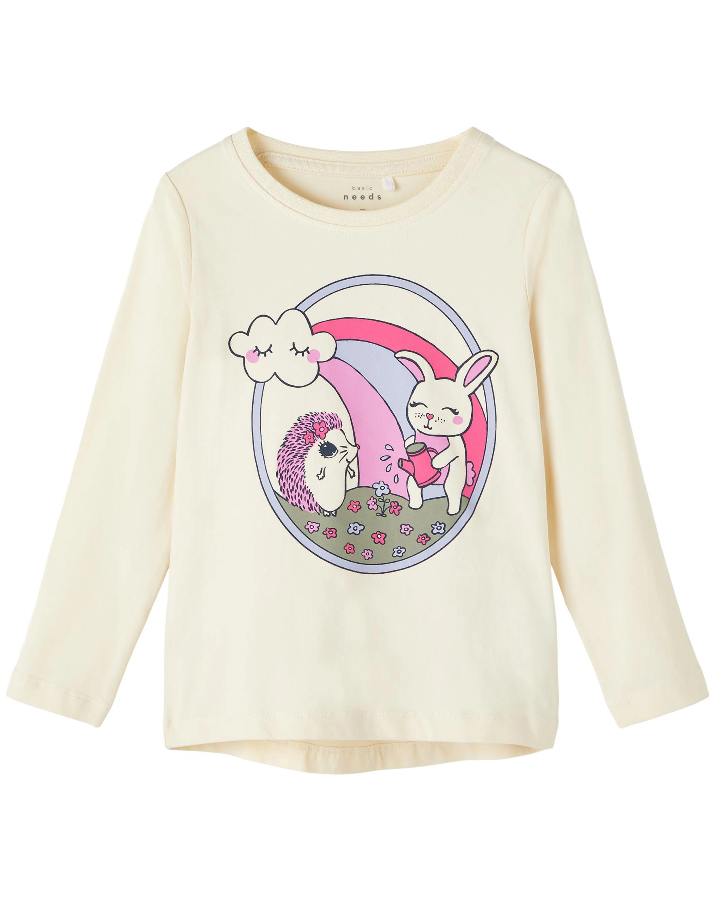 Langarmshirt NMFVIX - CLOUD in buttercream