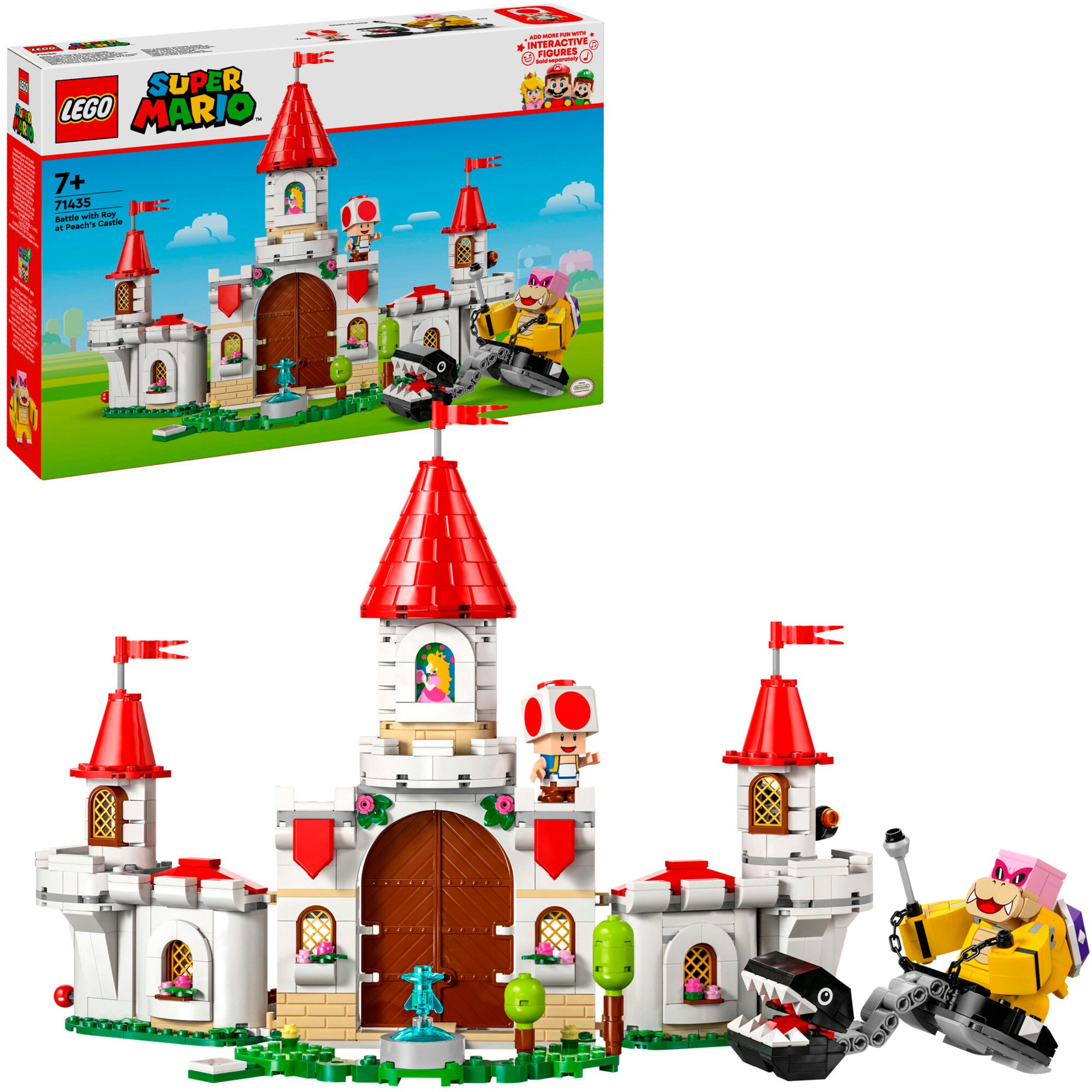 LEGO Konstruktionsspielzeug Super Mario Showdown mit Roy im Pilz-Palast